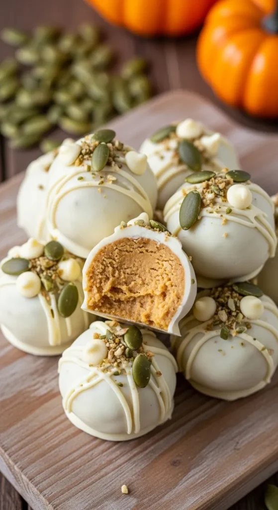 White Chocolate Pumpkin Bliss Balls
