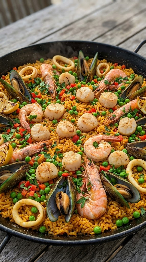 Classic Summer Seafood Paella