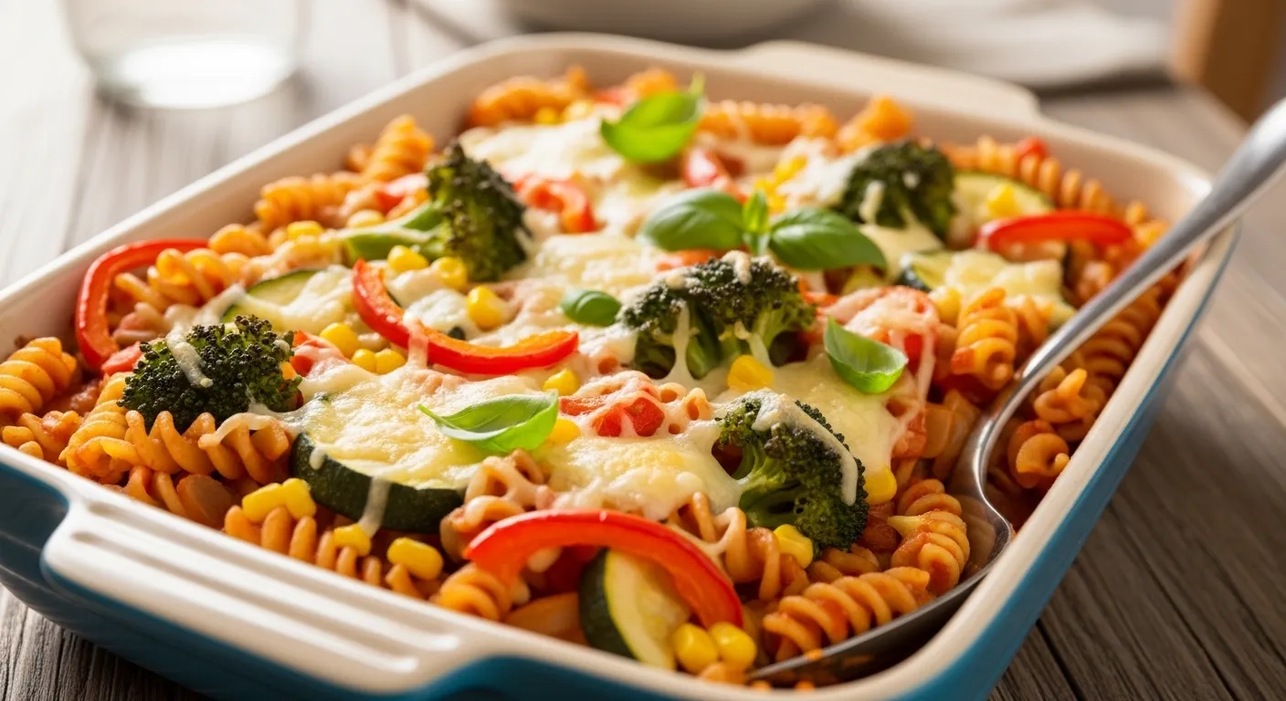Cheesy Vegetable Pasta Bake