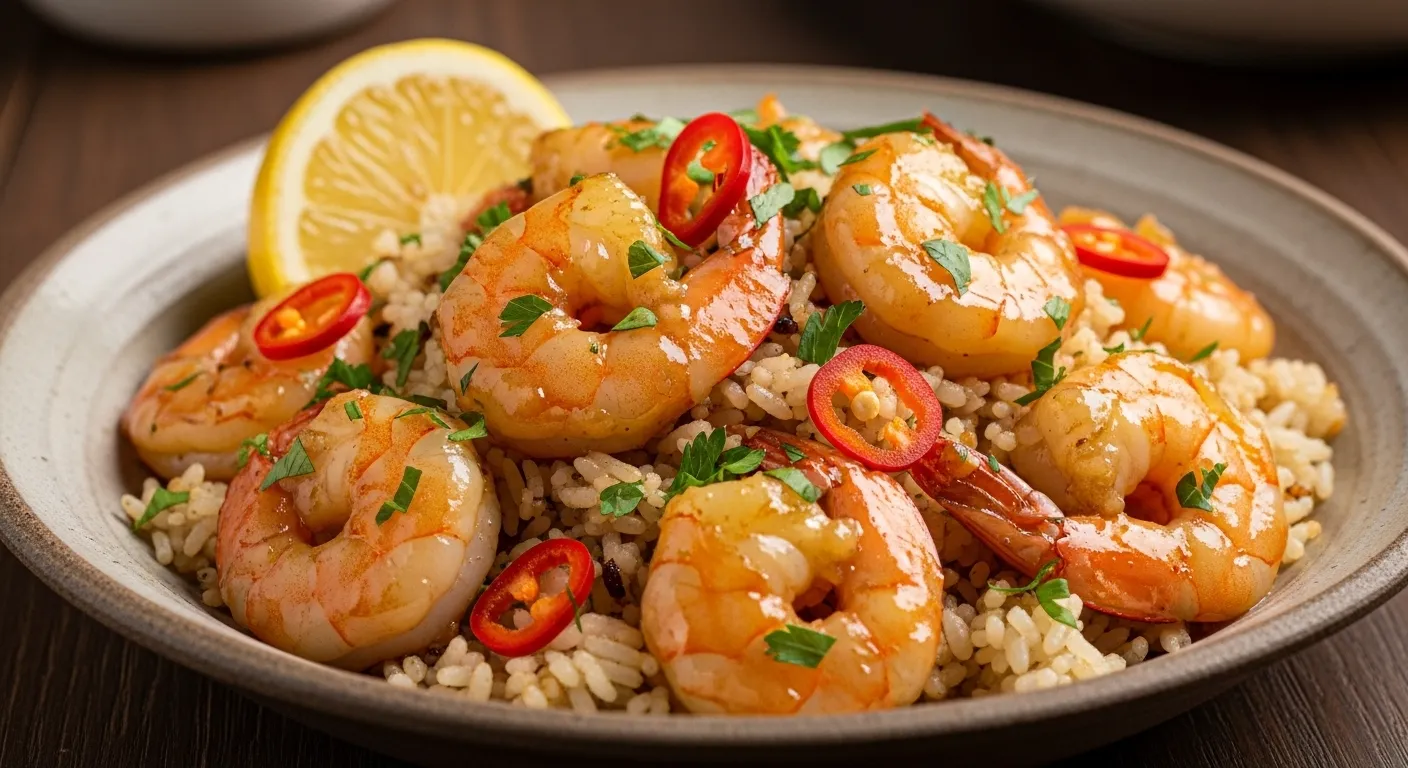 Garlic Butter Shrimp Rice