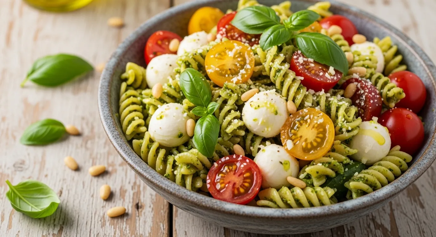 Homemade Pesto Pasta Salad in Just 20 Minutes