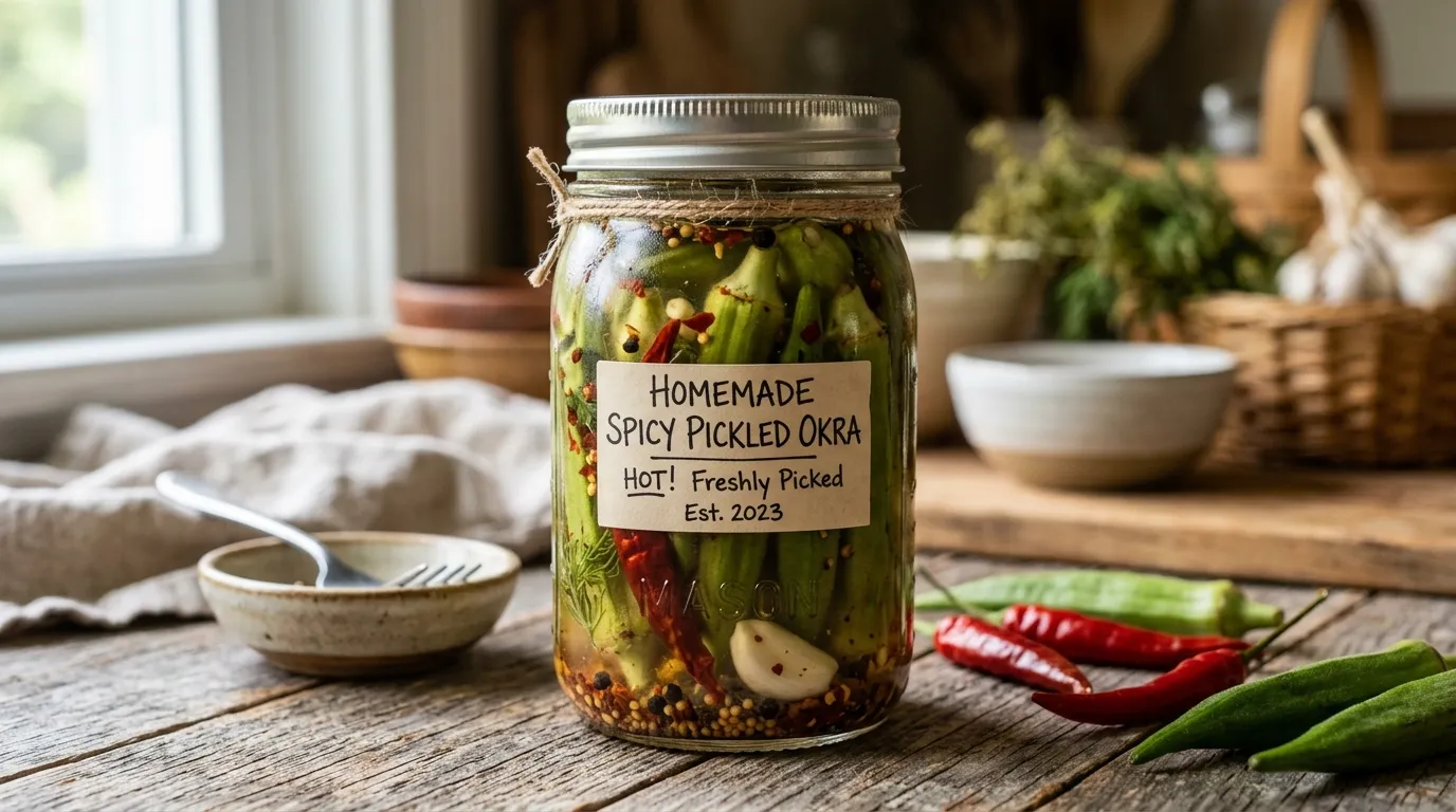 Spicy Pickled Okra Recipe