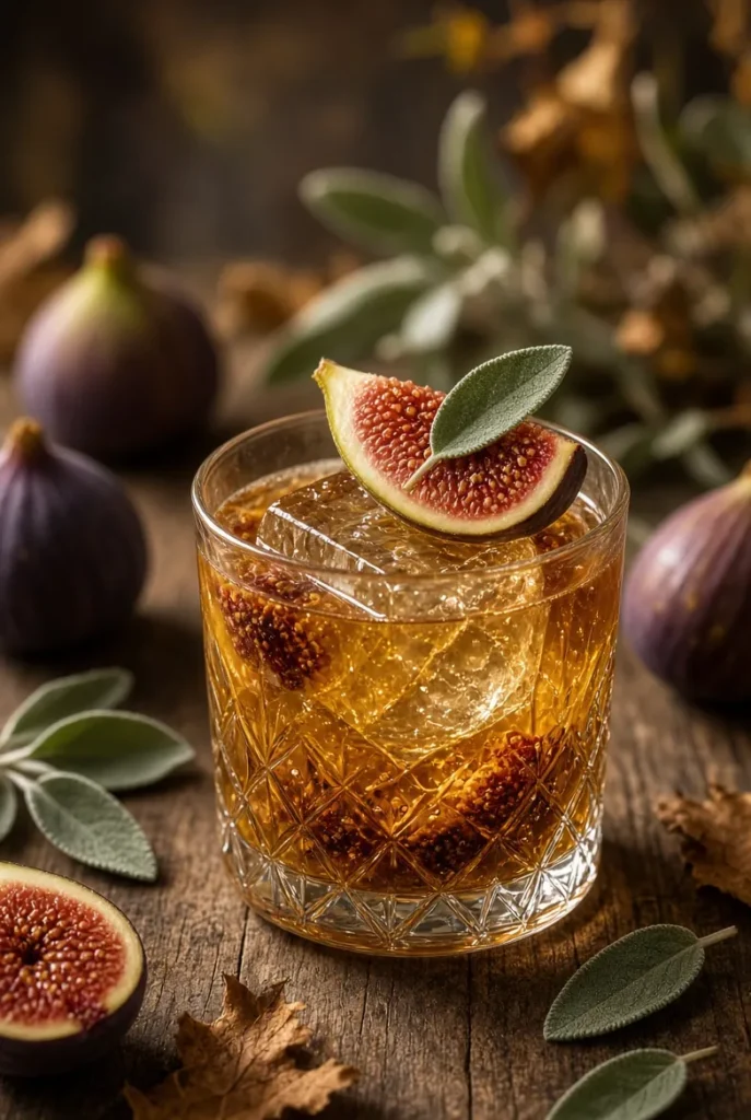 Fig and Sage Gin Smash