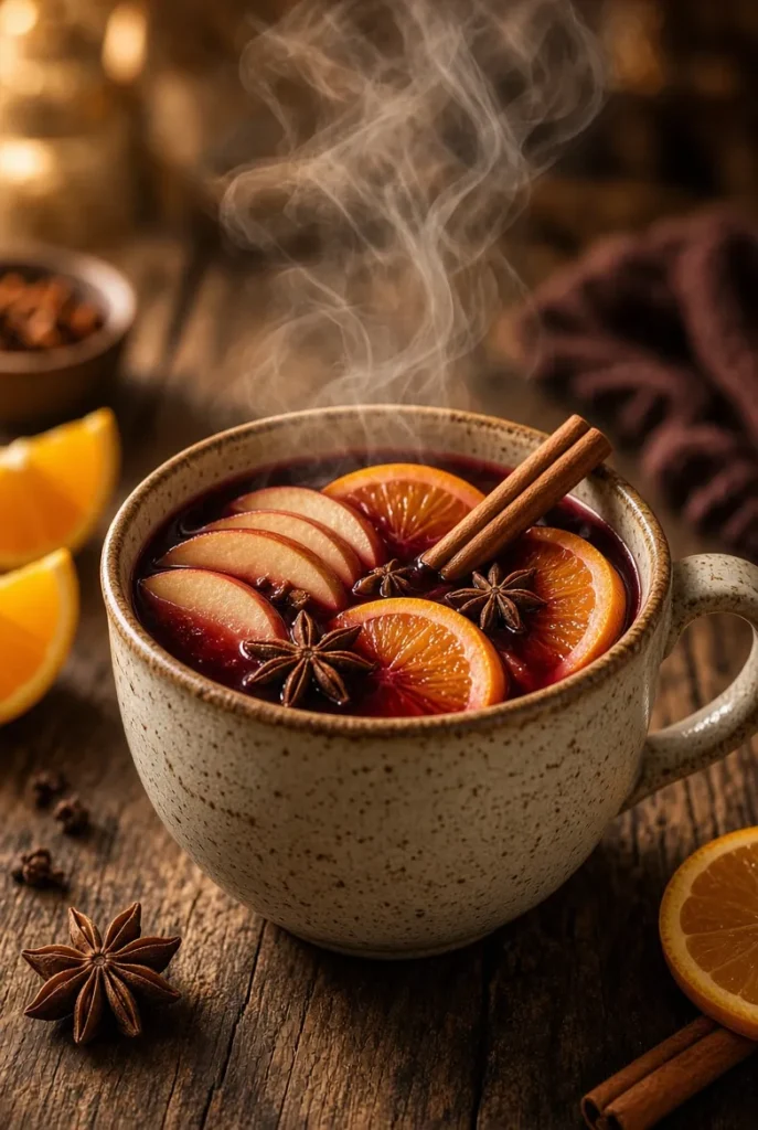 Mulled Wine with Orange and Star Anise