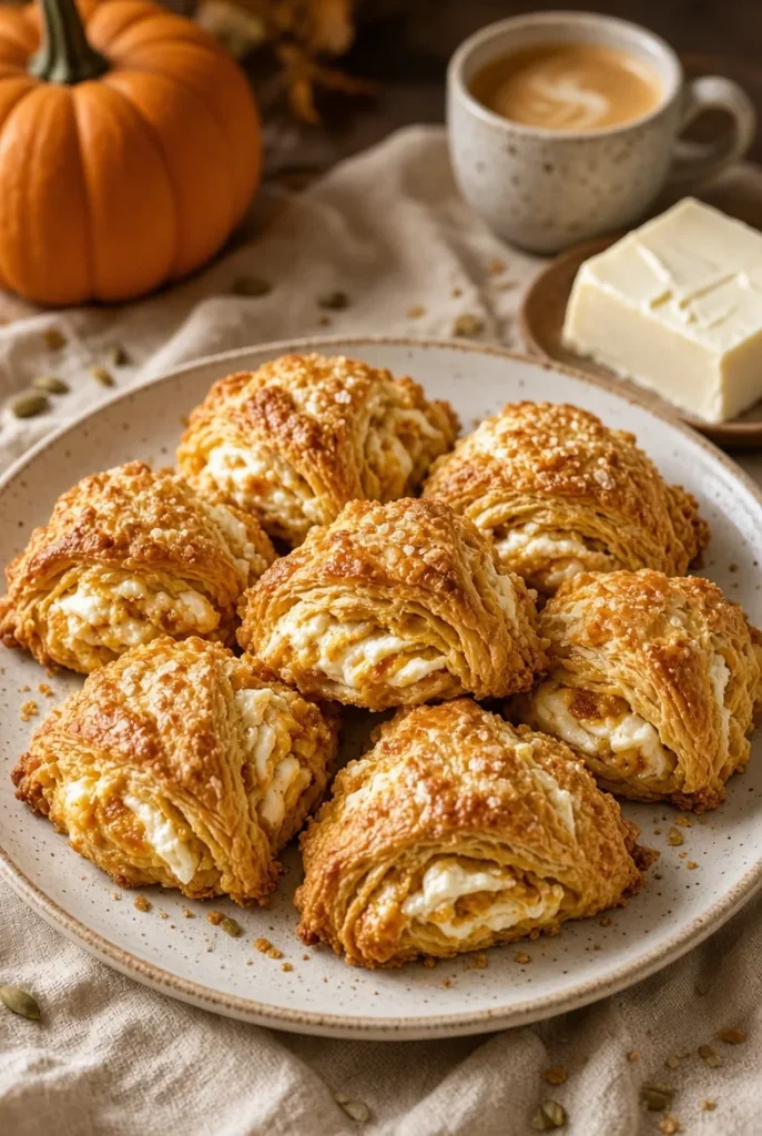 Pumpkin Cream Cheese Scones