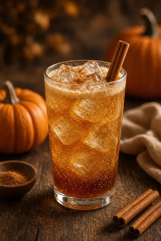 Spiced Pumpkin Bourbon Fizz