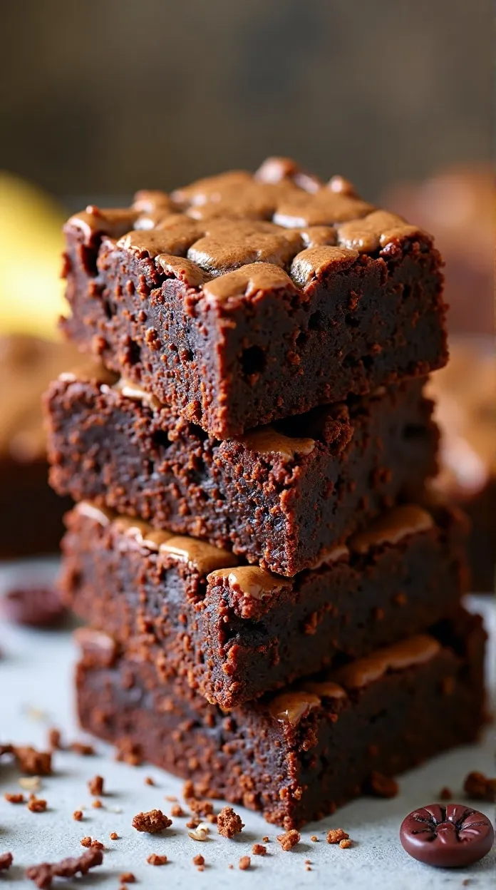 3-Ingredient Banana Brownies