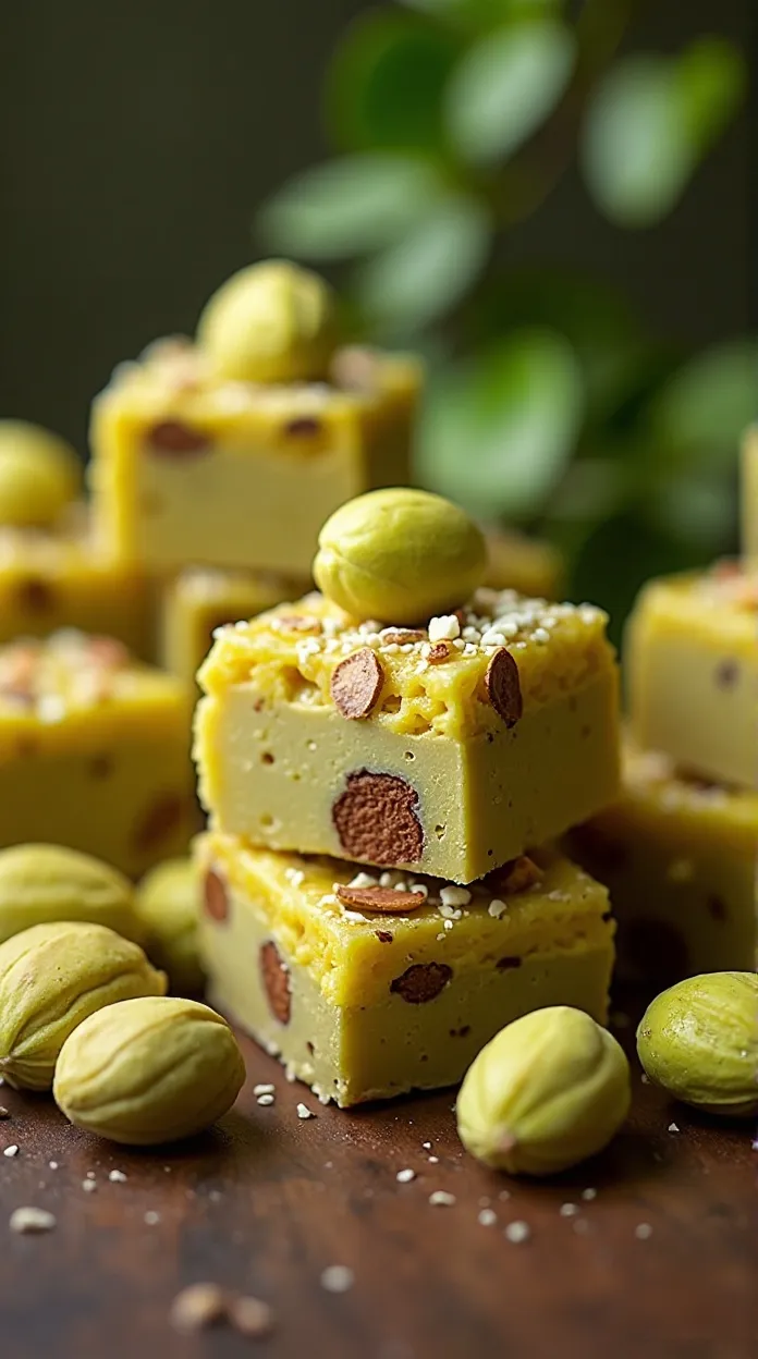 Amaretto Pistachio Fudge