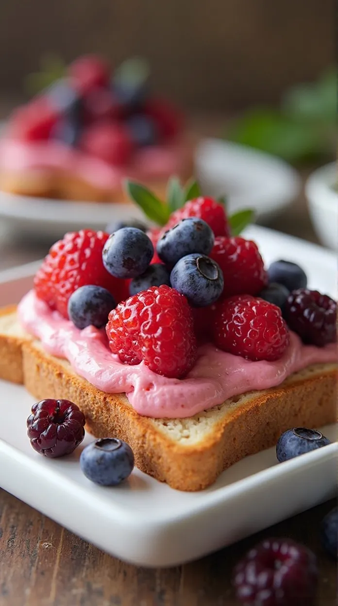 Berry Cream Cheese Toast