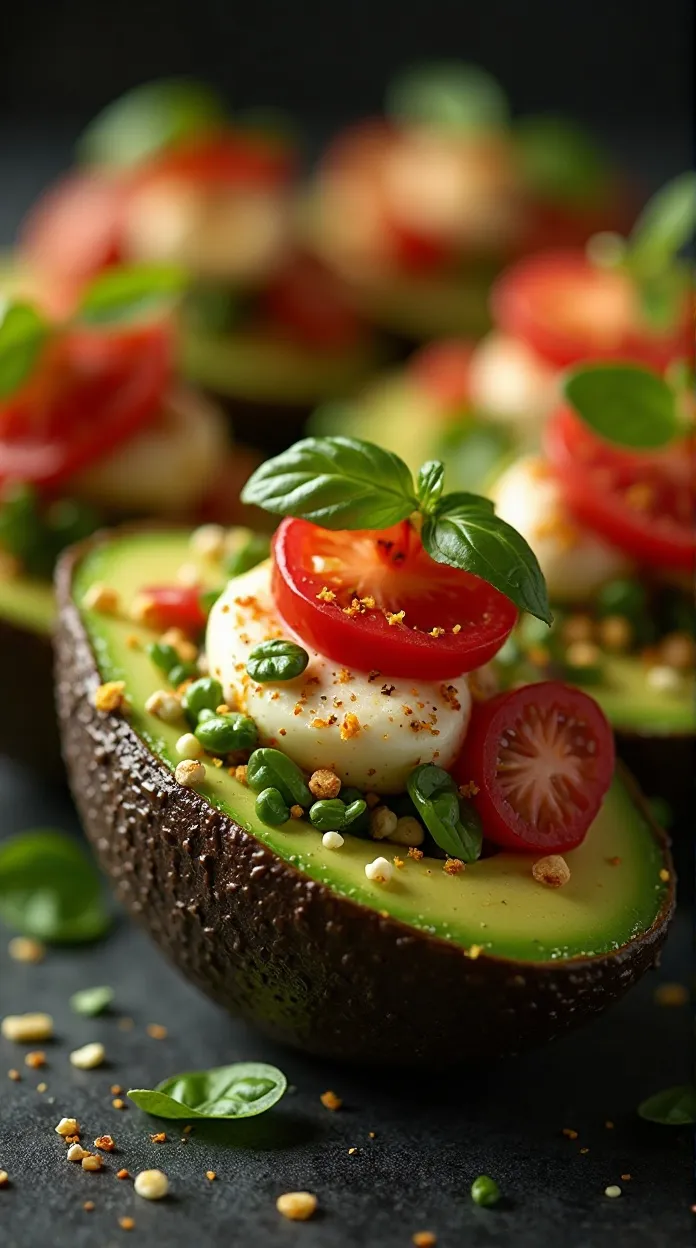 Caprese Stuffed Avocados