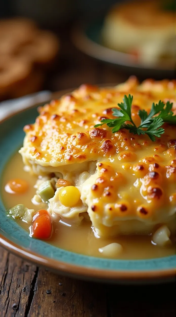 Cozy Healthy Chicken Pot Pie Soup