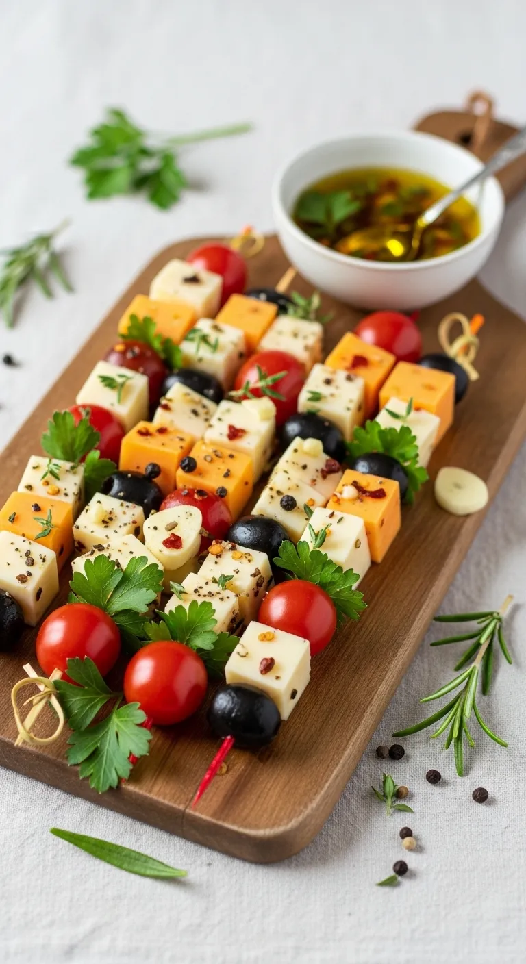 Easy Marinated Cheese Appetizer