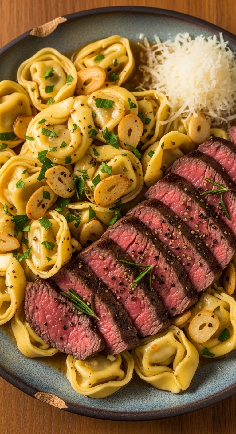 Garlic Steak Tortellini