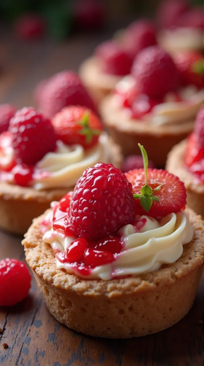 Raspberry & White Chocolate Tartlets