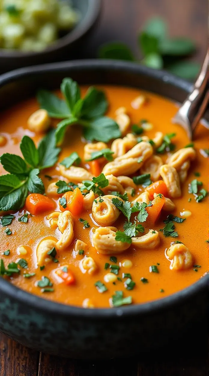 Slow Cooker Thai Coconut Chicken Soup