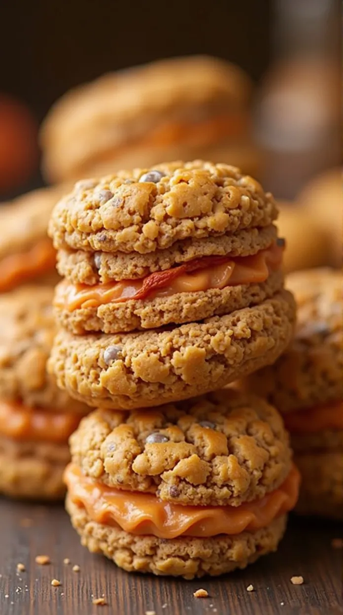 Soft Carrot Cake Sandwich Cookies