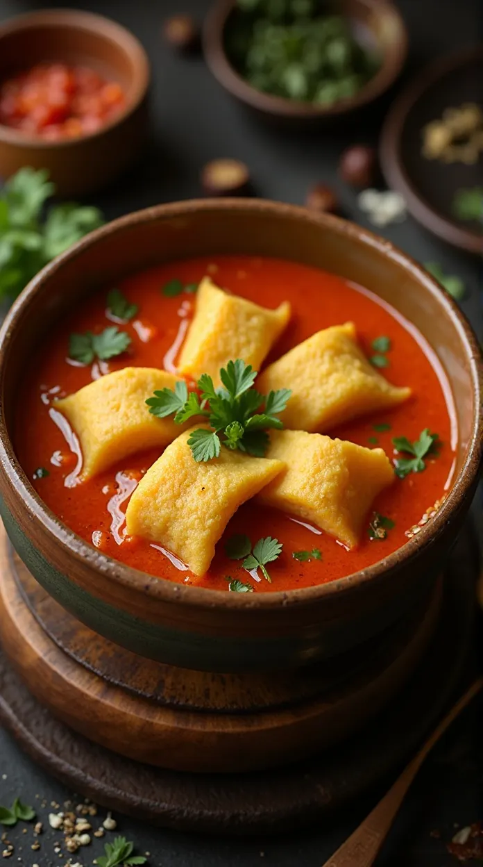 Tamale Soup with Tamale Dumpling