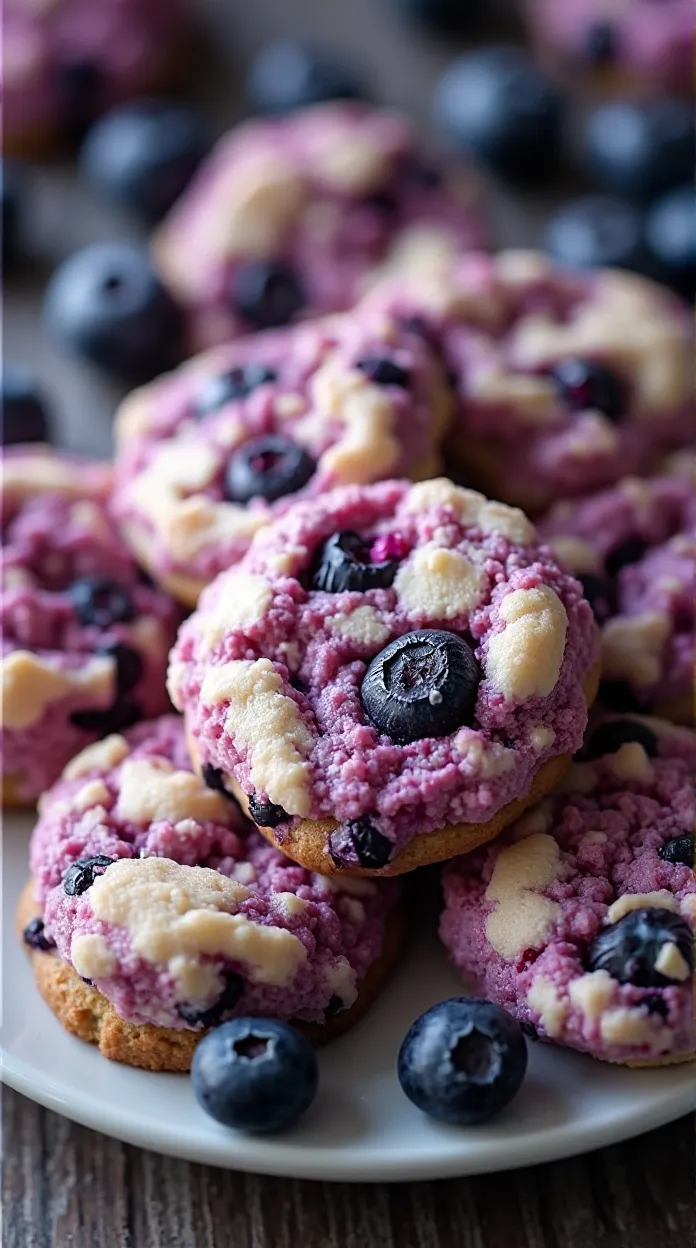 The Best Blueberry Cheesecake Cookies