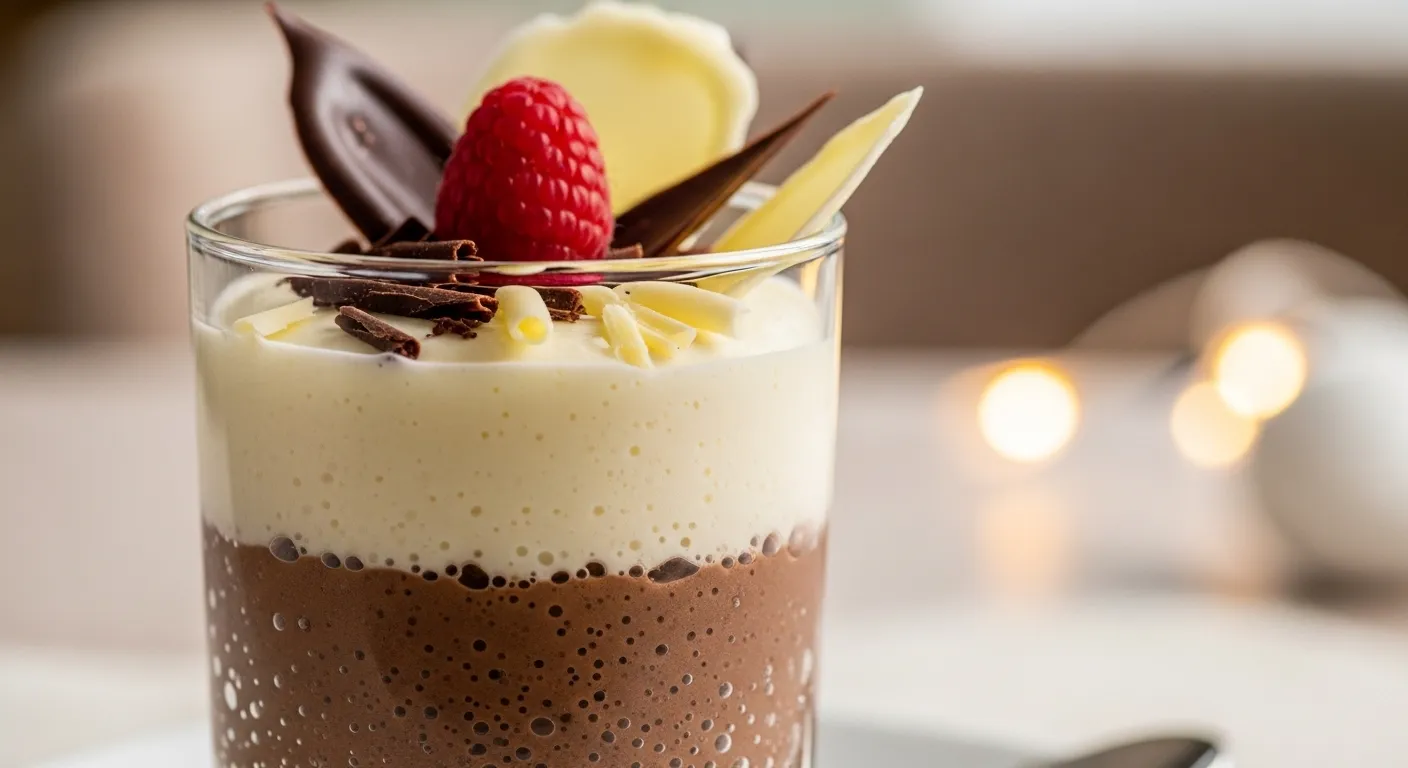 White & Dark Chocolate Mousse Recipe