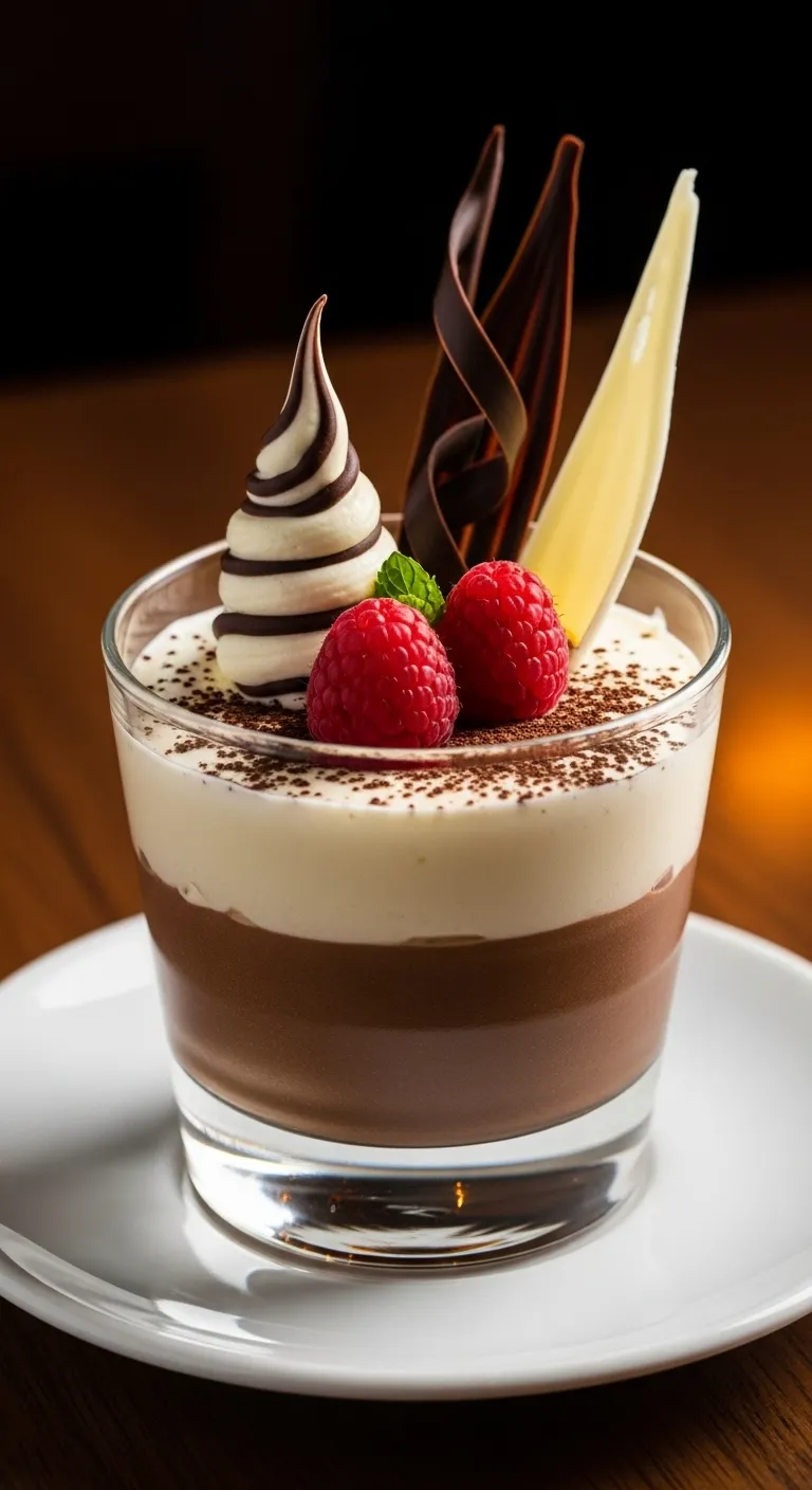 White & Dark Chocolate Mousse