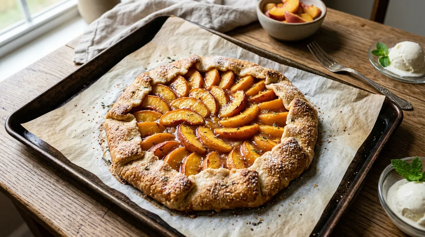 Fresh Peach Galette Recipe