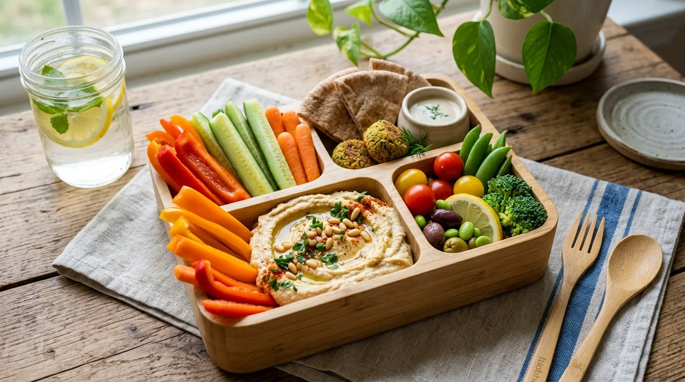 Veggie Hummus Bento Box Recipe